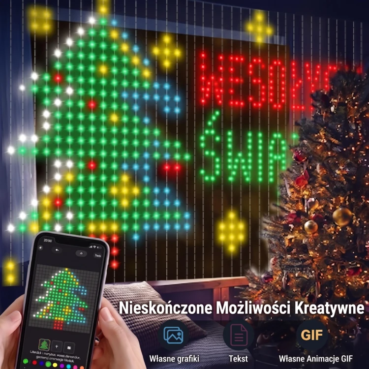 Kurtyna świetlna okno