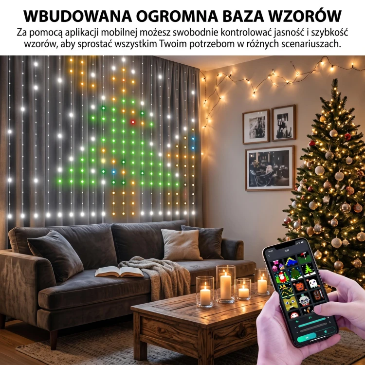 Kurtyna LED aplikacja