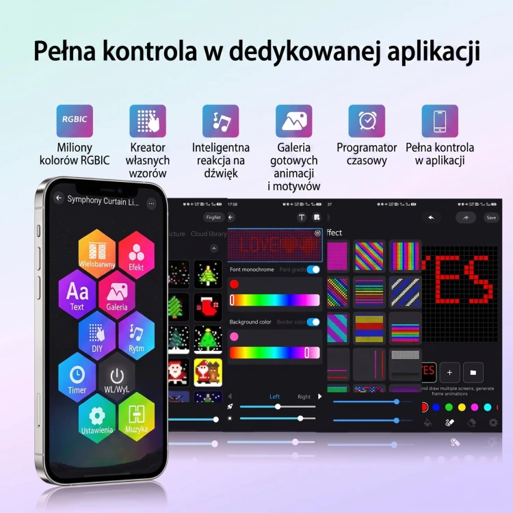 Inteligentne lampki świąteczne