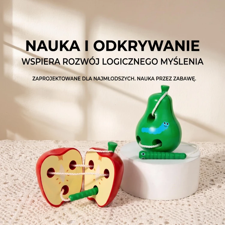 Sznurowanka drewniana